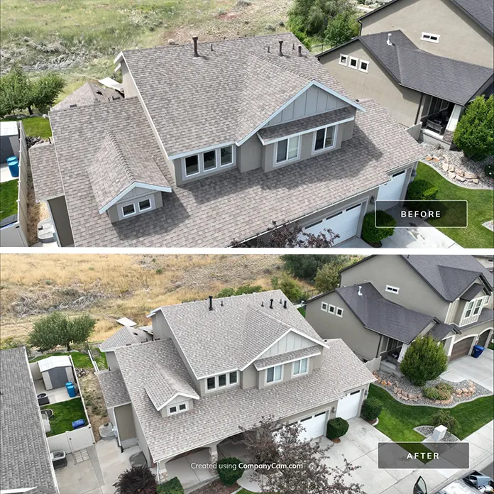 Herriman Ut Roof Replacement Before After