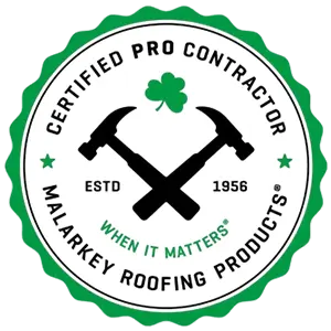 Certified Pro Contractor Badge Malarkey Logo Image